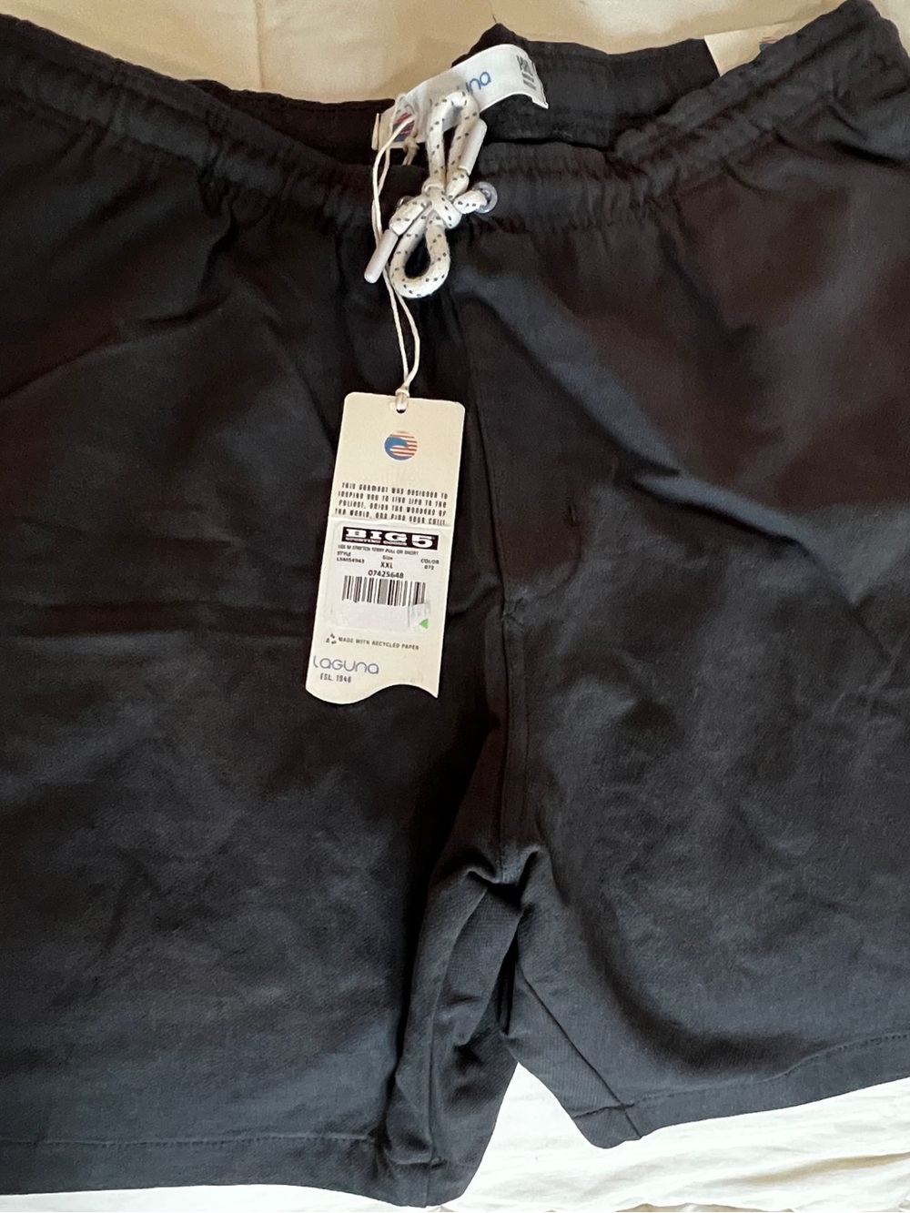 Laguna B Black Men’s Swim/Beach Shorts